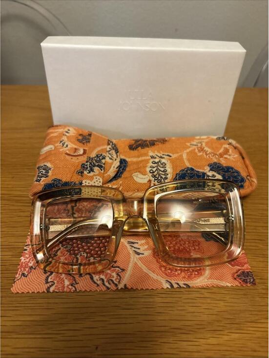 Ulla Johnson Daphne Acrylic Oversized Sunglasses, $320 BRAND NEW, Ochre main image 4